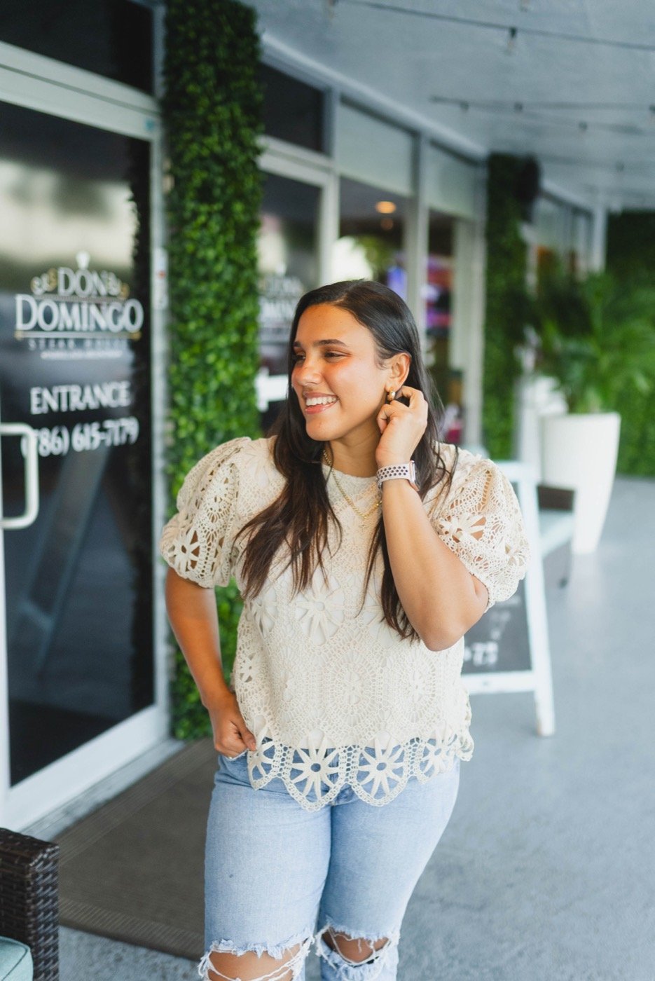 Entrada de Don Domingo Meat Market en Miami